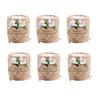 Wooden Tealight Candle Holders with Heart-Shaped Tags — Wedding & Baby Shower Favors