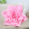 A large, vibrant pink foam rose flower used for wedding and party decoration.