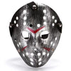 A realistic horror animal mask with a black and gray textured finish and a red accent mark on the face.
