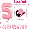 40-Inch Cowboy Cow Number Foil Balloon Set