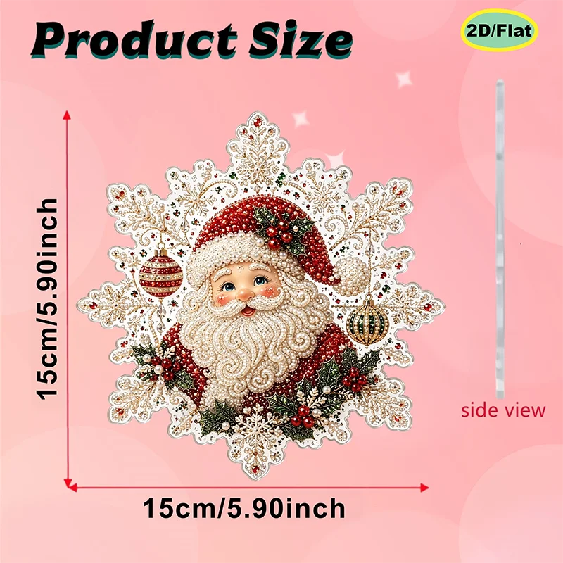 Pearl Diamond Painting Christmas Ornament Craft Kit