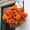 Artificial Geranium Flowers for Outdoor Autumn Decor