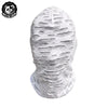 White mesh balaclava face mask for outdoor sports