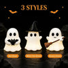 Glow-in-the-Dark Mini Ghost Figurine for Halloween Décor
