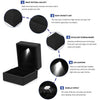 LED Light Ring Box with Plush Interior