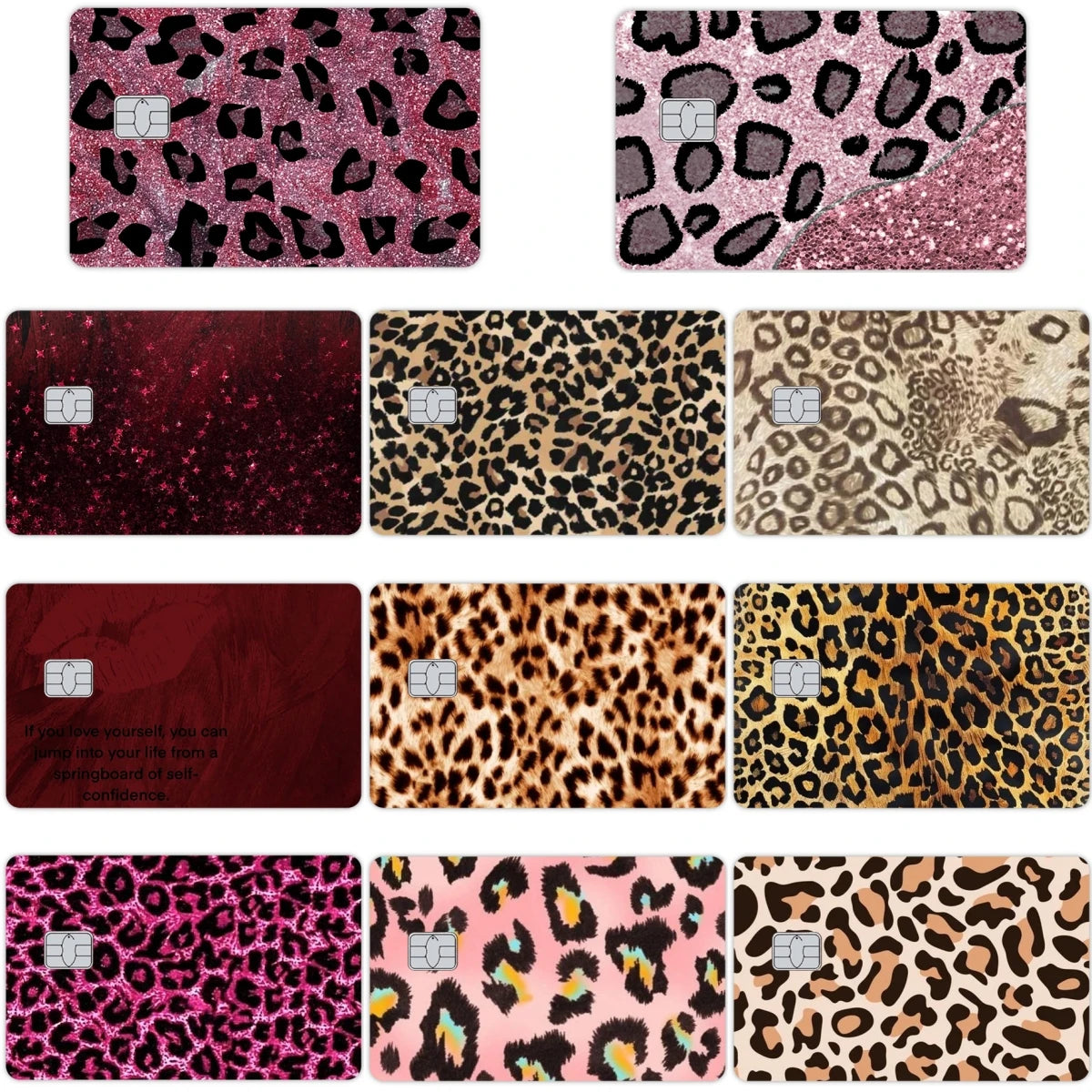 Leopard Print Card Skin for Credit and Debit Cards