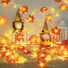 Maple Leaf & Pumpkin LED Light String for Autumn Decor