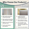 Comparison chart showing advantages of our metal wall art sign over a competitor's product.