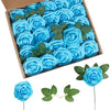 Artificial Foam Roses with Stems for Wedding & Home Décor