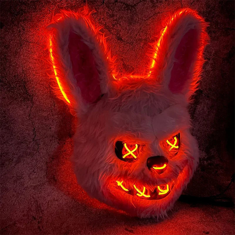 LED Glowing Bloody Rabbit Horror Mask