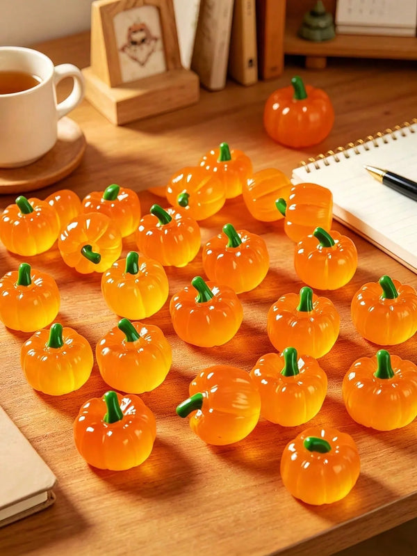 Mini Artificial Pumpkins for Fall Decor