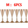 Gold Trumpet Vase Metal Flower Holder for Weddings & Home Decor