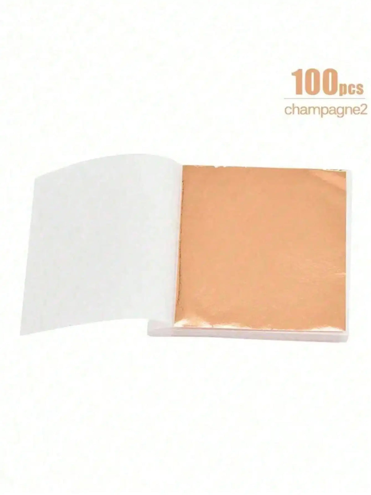 A sheet of edible gold leaf flakes for baking and cake decoration.