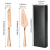 Personalized Engraved Stainless Steel Cake Knife and Server Set