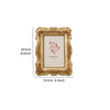 Elegant Golden Rose Resin Photo Frame