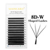 Packaging and display of 8D-W Shaped Lashes for eyelashes