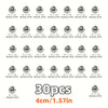 A set of ten silver mini disco ball ornaments with a 4cm diameter and 1.57in size.