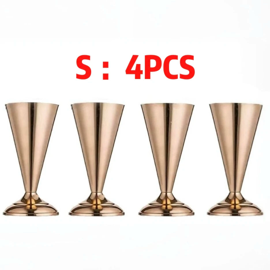 Gold Trumpet Vase Metal Flower Holder for Weddings & Home Decor
