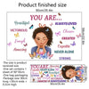 A product listing showing various sizes of butterfly and flower wall decals for self-adhesive decor.