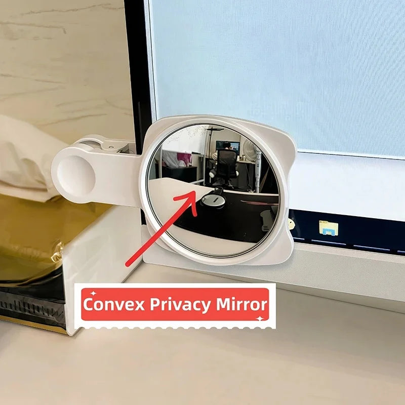 Clip-On Convex Privacy Mirror for Smartphones & Monitors