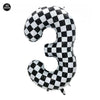 Race Car Birthday Party Balloon Decoration Set with Traffic Lights, Cones & Checkered Flags
