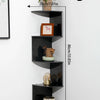 Corner Floating Wooden Wall Shelves for Home Decor