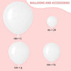 Matte White Balloon Variety Pack for Parties and Events