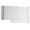 A sheet of white self-adhesive suede wrap fabric shown with a rolled edge.