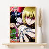 Canvas wall art featuring Hunter x Hunter characters Gon, Killua, and Hisoka.