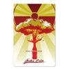 Vintage rusty cola metal wall sign featuring a stylized explosion graphic and the text enjoy a Nuka break Nuka-Cola