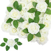 Artificial Foam Roses with Stems for Wedding & Home Décor