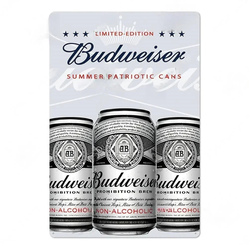 A package of Budweiser Summer Patriotic cans featuring a limited edition design.