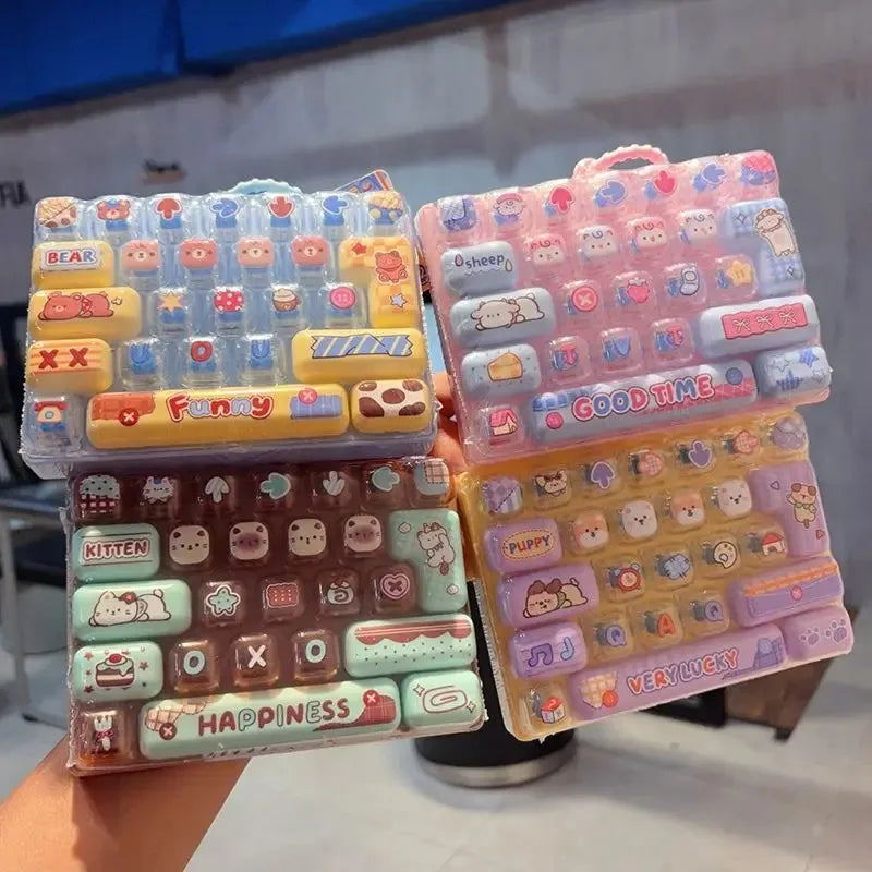 Mini Mechanical Keyboard Keychain Fidget Toy