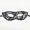 Elegant black lace half face mask for masquerade and costume parties
