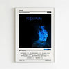Album cover art for Dave's Psychodrama featuring a blue flame design on a black background.