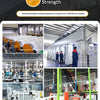 Industrial machinery for producing marble peel-and-stick tile stickers with gold accents.