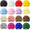 A collection of colorful pastel latex balloons in various shades including white, pink, purple, yellow, and green.