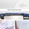 Close-up view of a white canvas print showing fine texture and full color, demonstrating waterproof and moisture proof proper