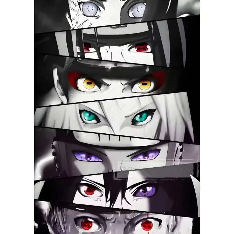 Japanese Anime Eyes Art Print – Nordic Style Wall Decor