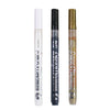 A set of Extra-Fine Point Acrylic Paint Pens for multi-surface art in black and gold packaging.