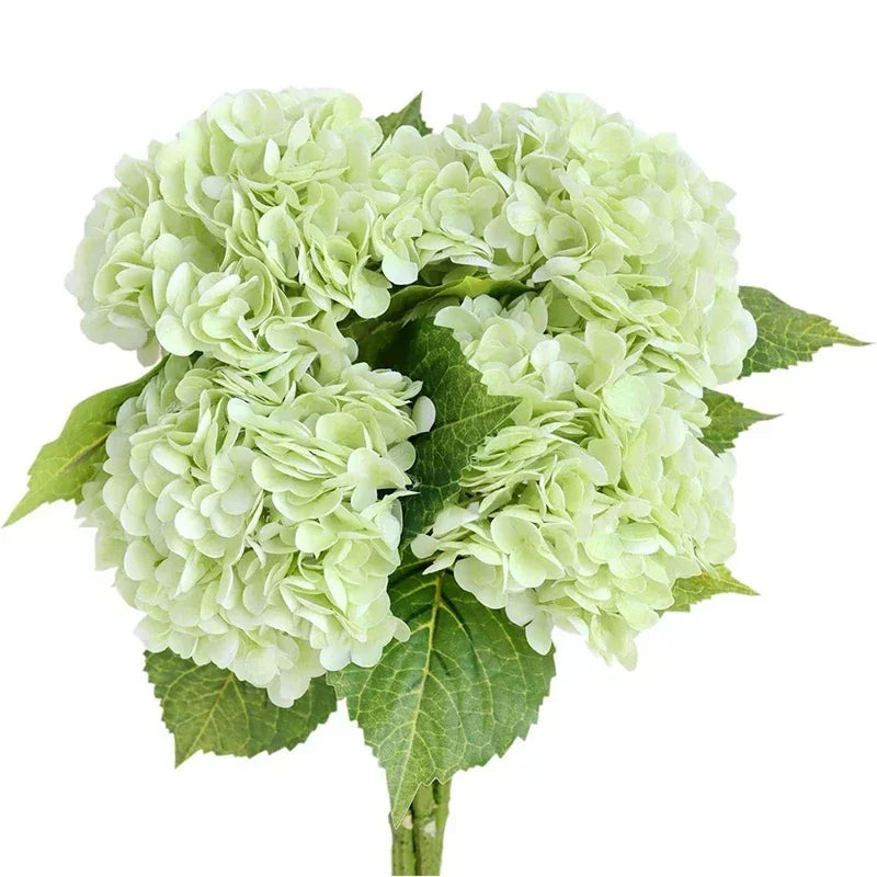 Lifelike Latex Hydrangea Stems for Weddings & Home Decor (Set of 4)