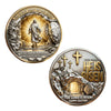 Easter "The Lord Is Risen" Inspirational Coin — Faith & Prayer Keepsake