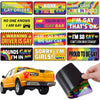 Autocollants magnétiques arc-en-ciel et fierté pour voiture et frigo avec divers slogans de fierté gay