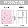 Pink reusable A5 photocard album binder shown in 1 piece and 25 pieces with size dimensions.