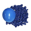 A pile of vibrant blue latex balloons.