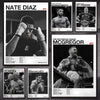 Collage von UFC-Kämpfern, darunter Nate Diaz, Margarito, St-Pierre, Conor McGregor und Charles Oliveira.