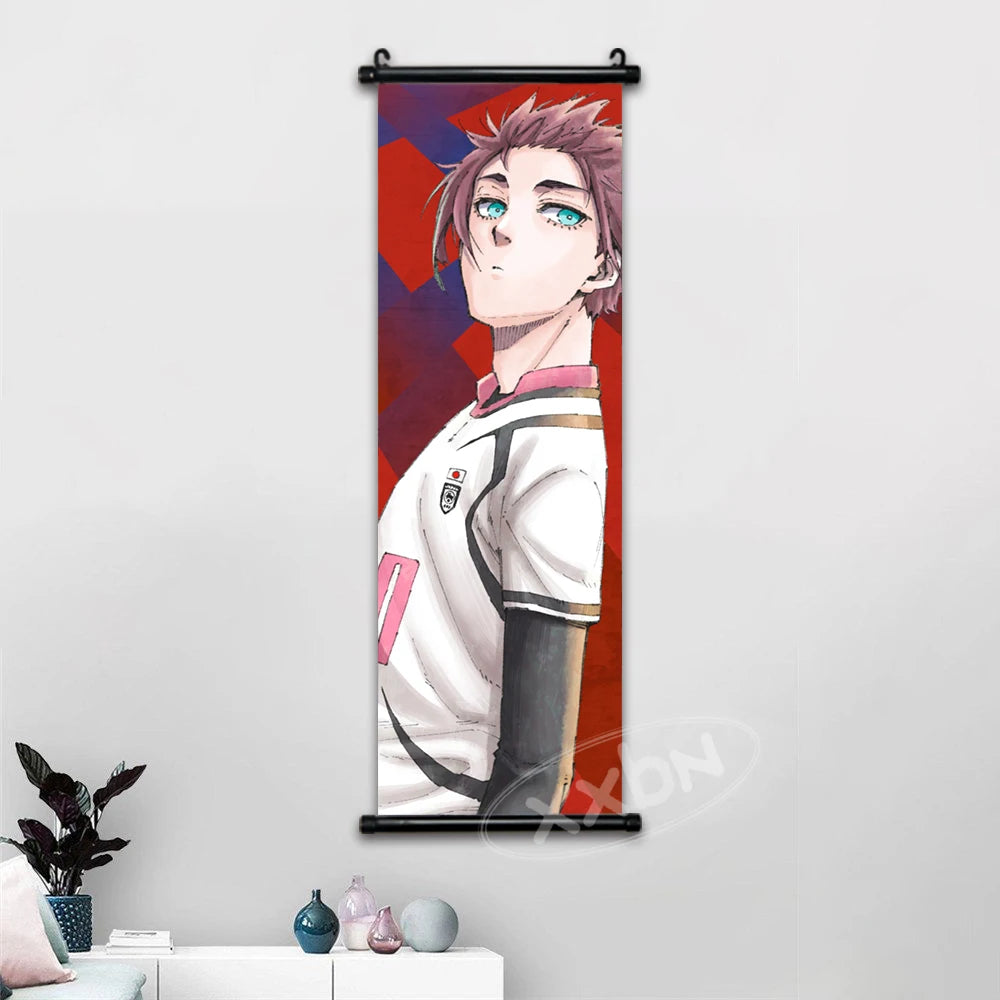 Canvas wall art poster featuring Isagi Yoichi and Chigiri Hyoma from Blue Lock anime