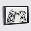 Elegant Wooden Picture Frame with Artistic Canvas Print