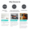 Comparison chart detailing the features of Canvas, Tech, and Design options for wall art