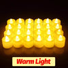 Flameless LED Tealight Candles with Warm Glow